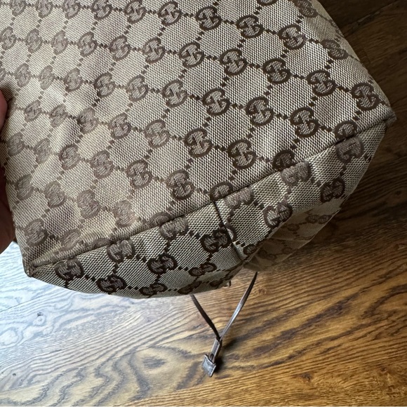 ❤️LAST CHANCE❤️ Gucci Vintage GG Canvas & Leather Tote - Picture 6 of 14